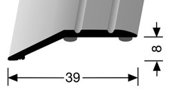 Overgangsprofiel zilver zelfklevend