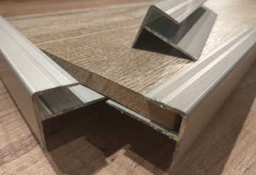 Aluminum f profile for stairs edges 120cm