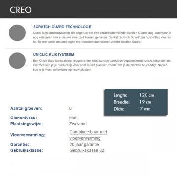 Quick-step Creo - Lichte eik Tennessee