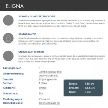 Quick-step Eligna - Notelaar geolied LSD