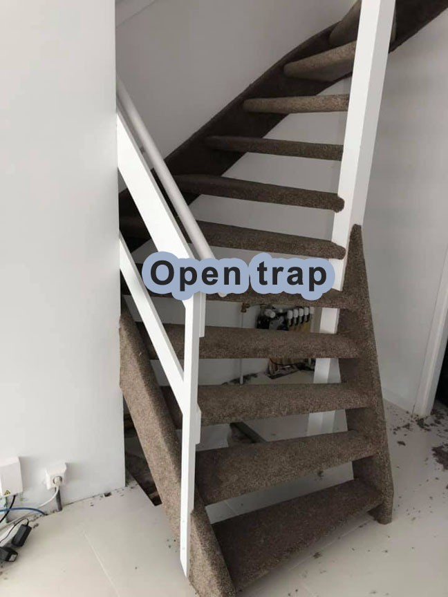 omhelzing ontslaan Vergemakkelijken Trap bekleden - naaldvilt tapijt - Antraciet (incl. leggen) - City Vloeren